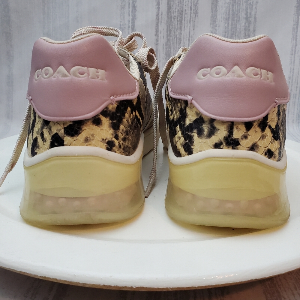 COACH Citysole Court Leather Sneaker - Beechwood/ Aurora Sz 10B - Picture 2 of 14